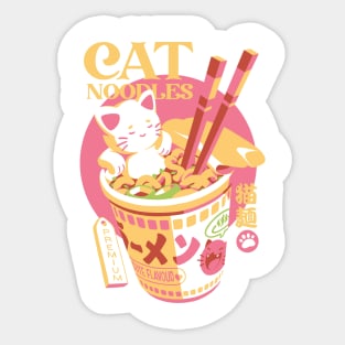 Cat Noodles Sticker